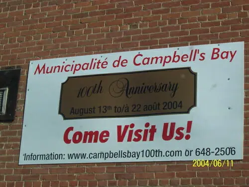 100ième anniversaire Campbell's Bay