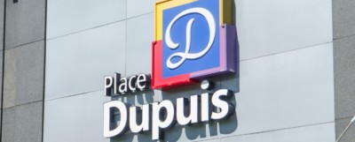 Place Dupuis sur la rue Ste-Catherine Est, coin St-Hubert