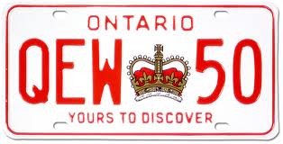 Plaque de l'Ontario