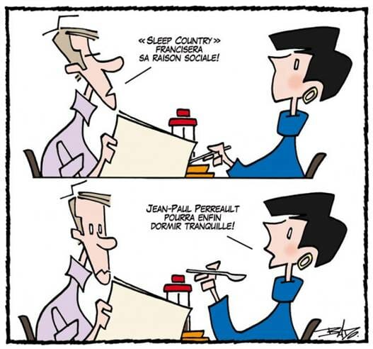 caricature sleep country