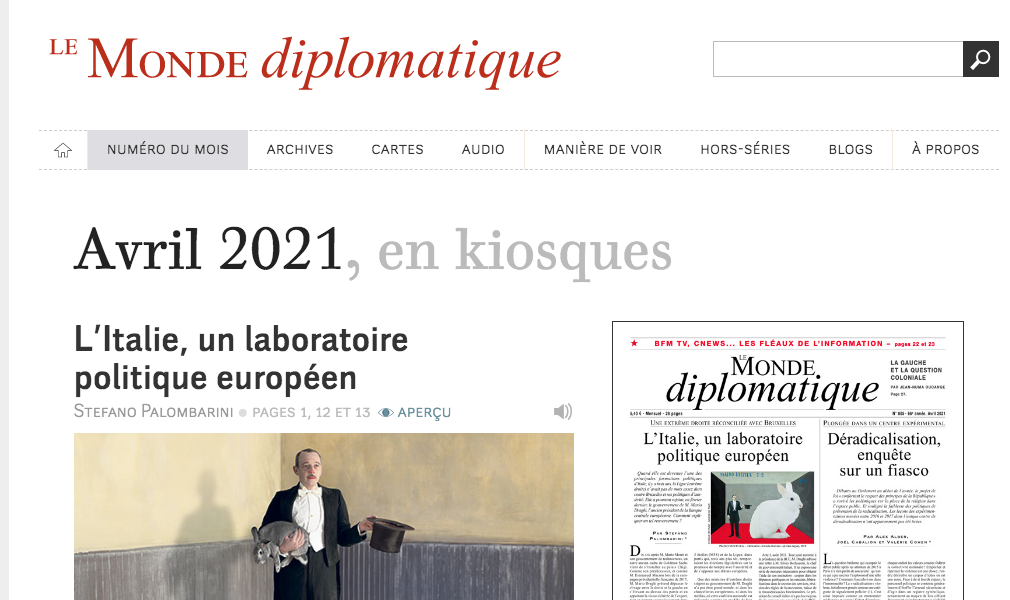 Le Monde diplomatique - avril 2021