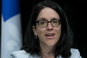 Sonia Lebel, ministre responsable des Relations canadiennes et de la Francophonie canadienne