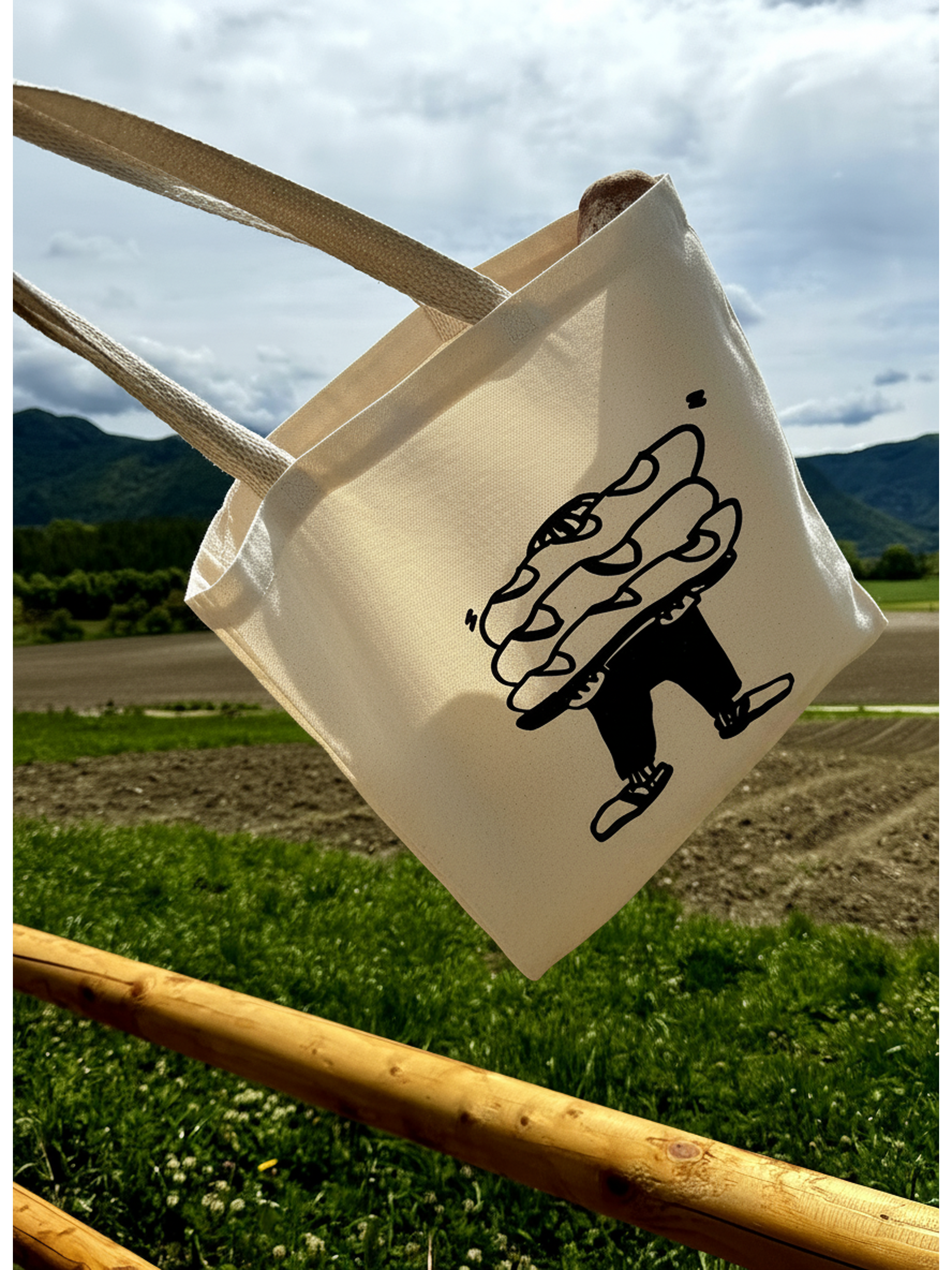 Sac fourre-tout « Avoir du pain sur la planche » – Image 2